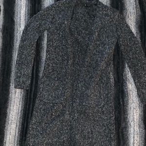 Long cozy gray cardigan